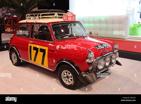 Mini Cooper S - Winner Car of the Rally Monte Carlo 1967, shown at the Essen Motor Show in Essen ...