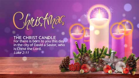 Advent Candle Of Hope | Video Background for PowerPoint ...