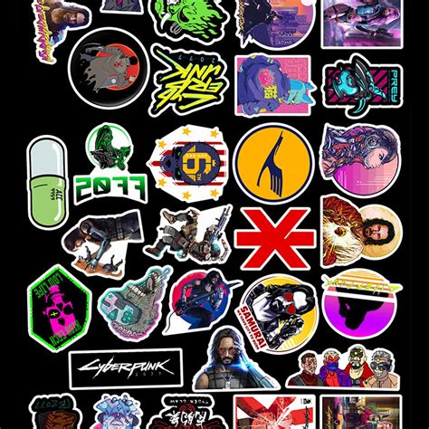 100pcs Cyberpunk 2077 stickers Ver 1.0 pc/ps4/Xbox | Etsy