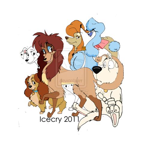 Disney`s Female Dogs - disney crossover Fan Art (28416588) - Fanpop