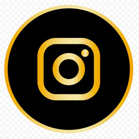 Luxury Black & Gold Yellow Instagram Logo Icon | Citypng