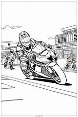 Kawasaki Motorcycle Racing 2 Coloring Page Free PDF&ampPNG Printable sketch template