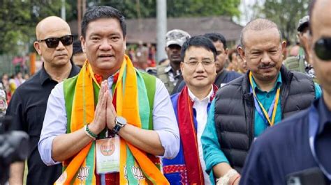 Arunachal CM Pema Khandu launches BJP campaign in Pasighat - Arunachal CM Pema Khandu launches ...