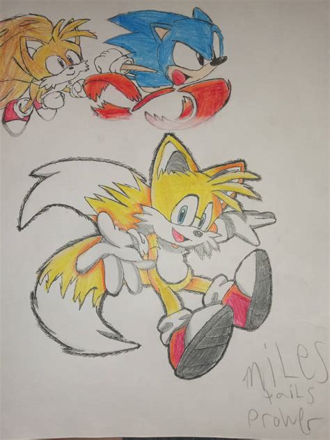 Tails the fox drawing by mineSonic06 on DeviantArt