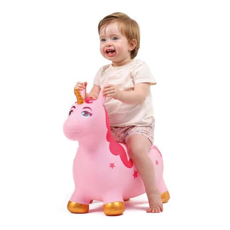 Ballon sauteur licorne magique - Rose LUDI, Vente en ligne de Jouet d ...