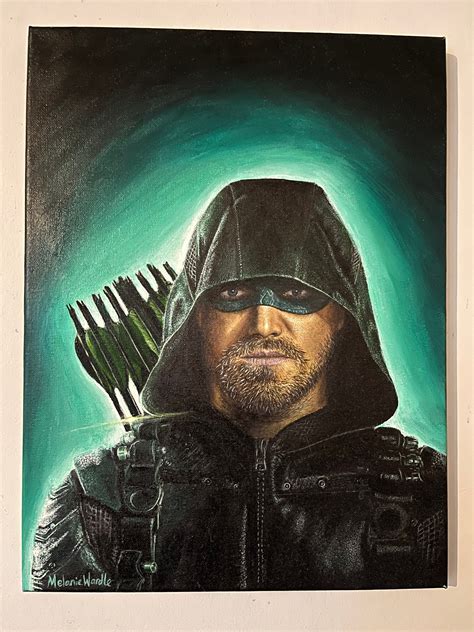 Green Arrow Painting Fan Art - Etsy