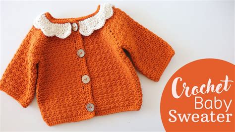 How To Crochet An Easy Baby Cardigan - YouTube