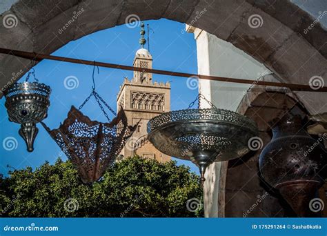 Market in Casablanca. stock photo. Image of market, souvenirs - 175291264