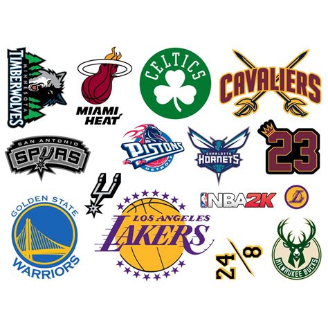 2000's NBA Teams Logos Vinyl Sticker Pack (Basketball Stickers for ...