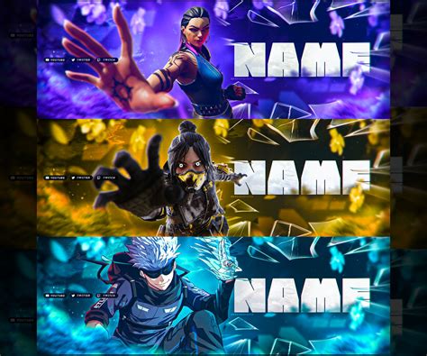 Custom Banner Template for Anime Valorant Apex Legends - Etsy