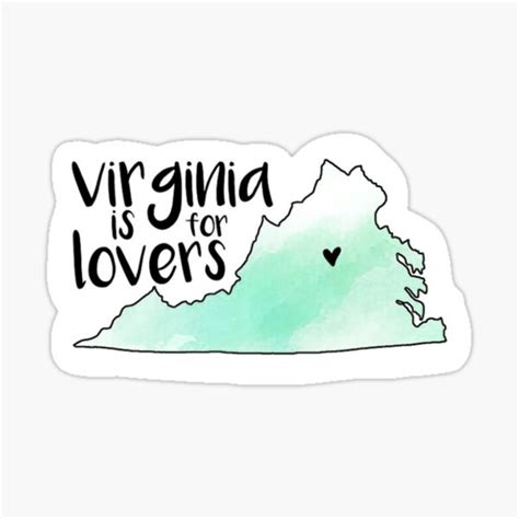 "Virginia is for Lovers - Green" Sticker for Sale by westcreative ...