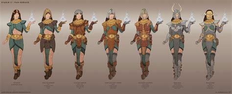 Nikolay Asparuhov - Sorceress armor progression - Diablo II Fan-Remake