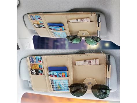 Buy Car Sun Visor Organizer Beige | Car Organizer in Pakistan | PakWheels