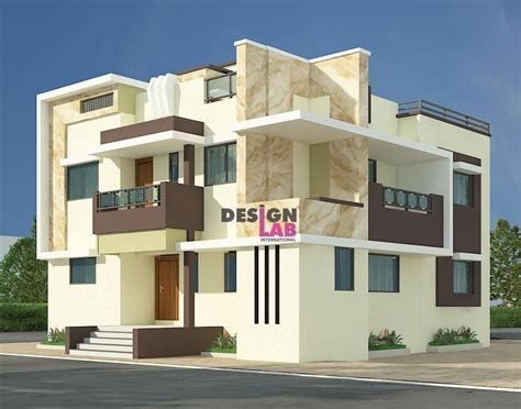 3D Architectural Rendering Services | Interior Design Styles » Modern Duplex House 3d Elevation ...