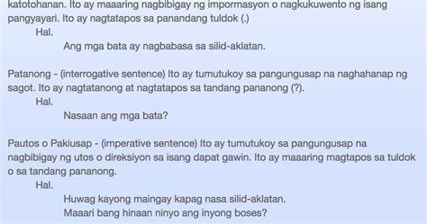 Teacher Abi: Filipino - Uri ng Pangungusap ayon sa gamit