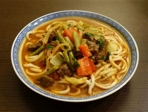 Uyghur laghman noodles (With images) | Laghman, Food, Asian recipes