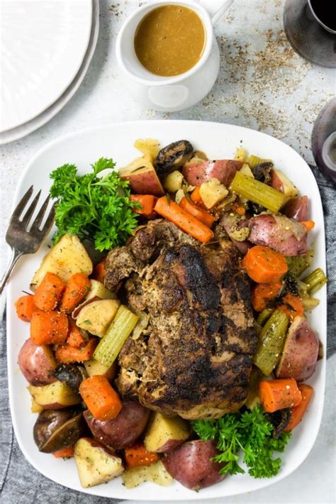 Instant Pot Pork Roast with Vegetables & Gravy | Mom's Dinner