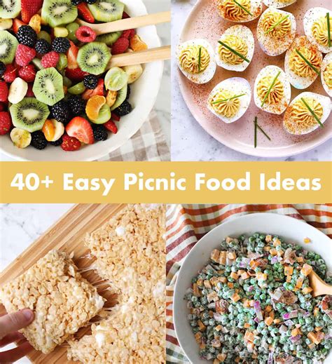 40+ Easy Picnic Food Ideas - A Beautiful Mess