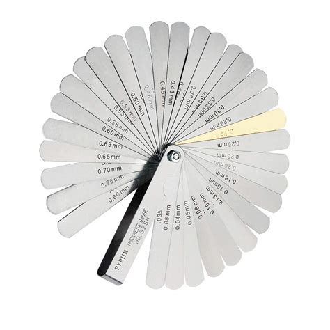 Buy Filler Gauge, Feeler Gauges, 32 Blades Thickness Gauge Stainless ...