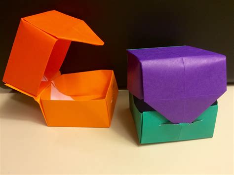 Origami Hinged Box with Lid - Fun and Easy for Kids