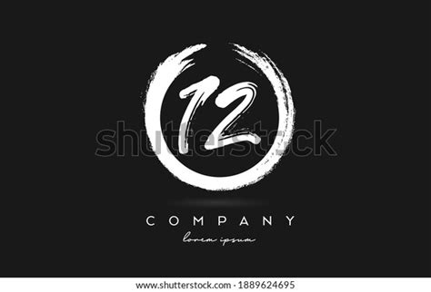 12 Number Logo Icon Black White Stock Vector (Royalty Free) 1889624695 ...