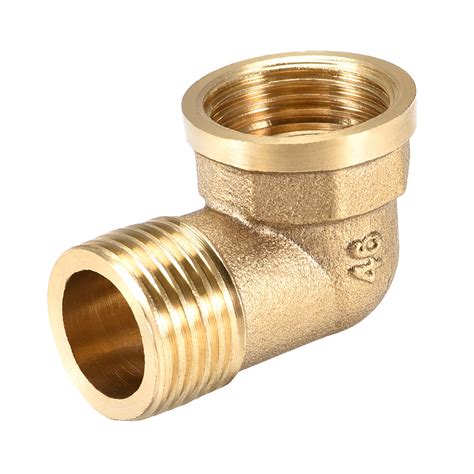 Brass Hose Fitting 90 Degree Elbow G1/2 Male x G1/2 Female Pipe Fittings 1pcs | Walmart Canada