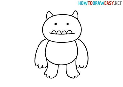 Easy Monster Drawings Step Step