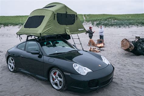 How to Car Camp in a Porsche, According to a Guy Crazy Enough to Try It | Roof top tent, Porsche ...