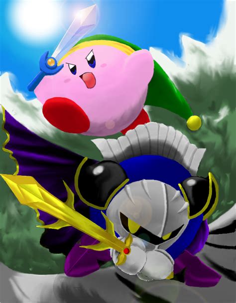 Kirby and Meta Knight by Mikan3 on DeviantArt