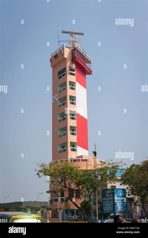 Chennai marina lighthouse hi-res stock photography and images - Alamy