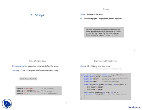 Strings-Data Representation And Algorithm Design-Lecture Slides - Docsity