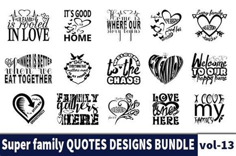 15 Supper Family Quotes Designs Bundle Graphic by svg designs · Creative Fabrica