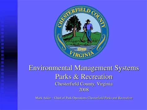 PPT - Environmental Management Systems Parks & Recreation Chesterfield ...