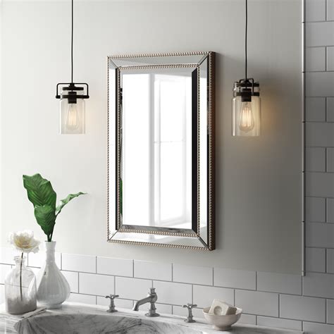 Beveled Mirror Medicine Cabinet - Foter