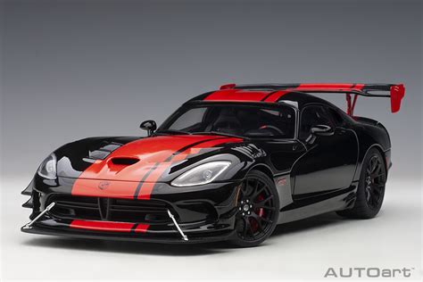 Dodge Viper 1:28 Edition ACR 2017 (Venom Black with Red Stripes) | AUTOart