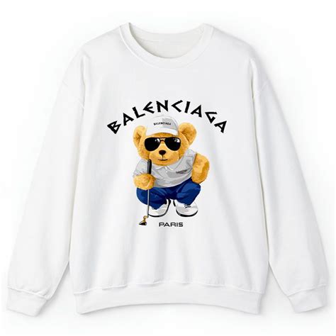 Balenciaga Paris Teddy Bear Logo Crewneck Sweatshirt CSTB0717 – Cadadesigns