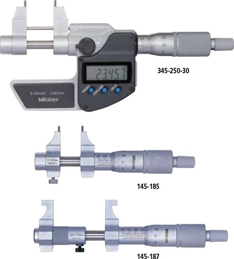 Mitutoyo-SERIES 345, 145 - Caliper Type Inside Micrometers