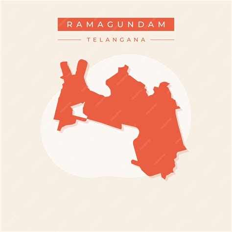 Premium Vector | Vector map of Ramagundam illustration