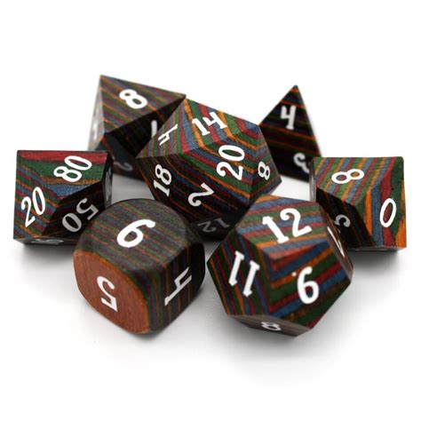 Find Quality Wooden Dice Sets for D&D and More | Dice Envy