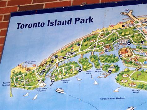 Toronto Island Park | NB: This map is upside-down, according… | Flickr