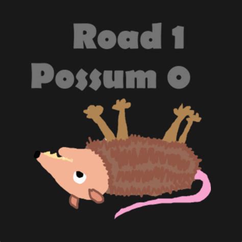 Funny Dead Possum Cartoon - Possum - T-Shirt | TeePublic