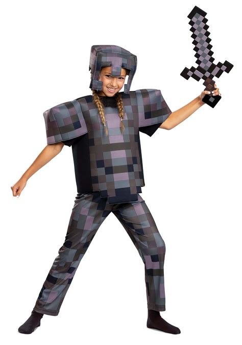 Minecraft Netherite Armor Kid's Deluxe Costume in 2022 | Kids costumes, Minecraft costumes, Costumes