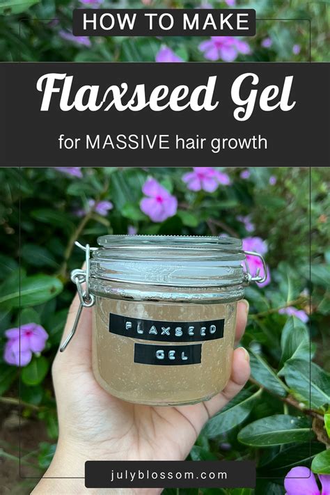 How to Make Flaxseed Gel for Hair Growth + DIY Flaxseed Gel Hair Mask ...