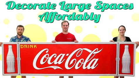 DIY Wall Decor - Large Coca-Cola Wall Decals from Retro Planet - YouTube