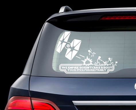 Star Wars Car Decal The Empire Doesn't Care About Your | Etsy