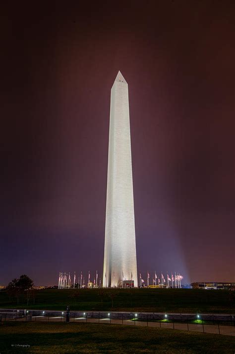 Washington Monument at Night Photograph by Ross Henton - Pixels