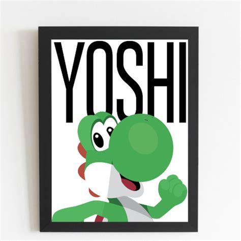 Yoshi Poster Wall Art Home Decor Digital Download Poster Print Super ...