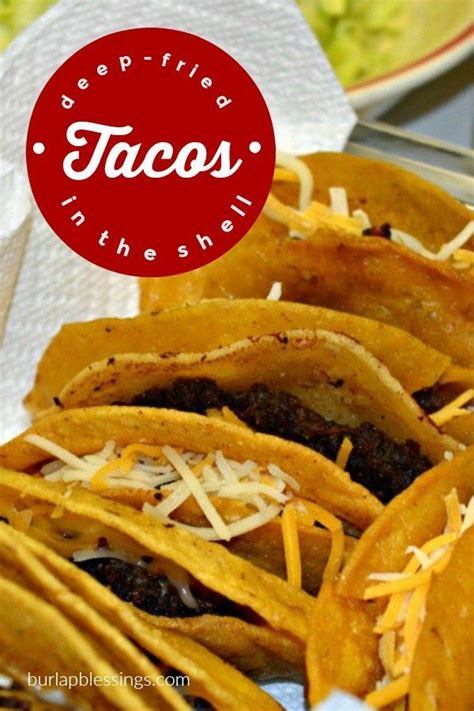 Deep-Fried Tacos | Recipe | Deep fried tacos, Fried tacos, Mexican food ...