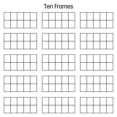 Free Printable Ten Frames