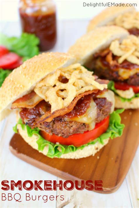 Smokehouse BBQ Burgers - Delightful E Made